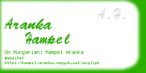 aranka hampel business card